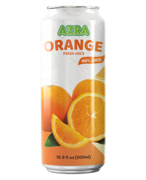 Azra Orange Juice 500ml stand can