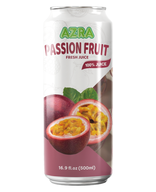 Azra Passion Fruit Juice 500ml stand can