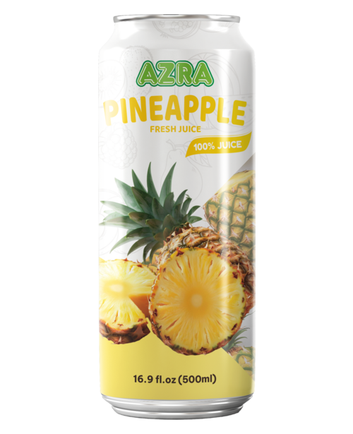 Azra Pineapple Juice 500ml stand can