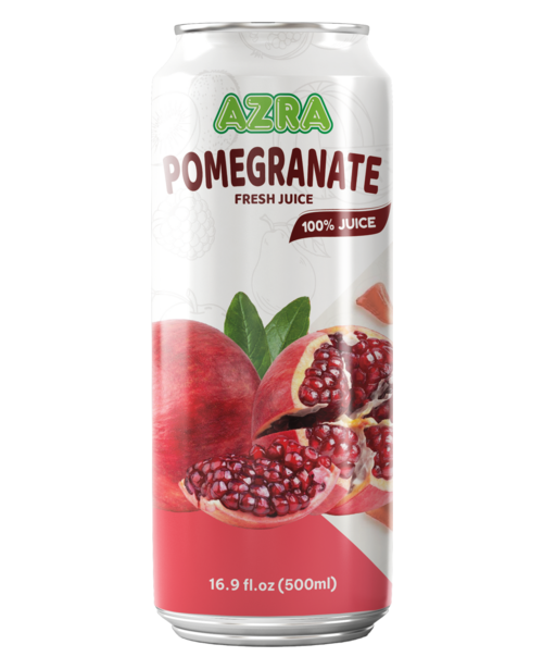 Azra Pomegranate Juice 500ml stand can
