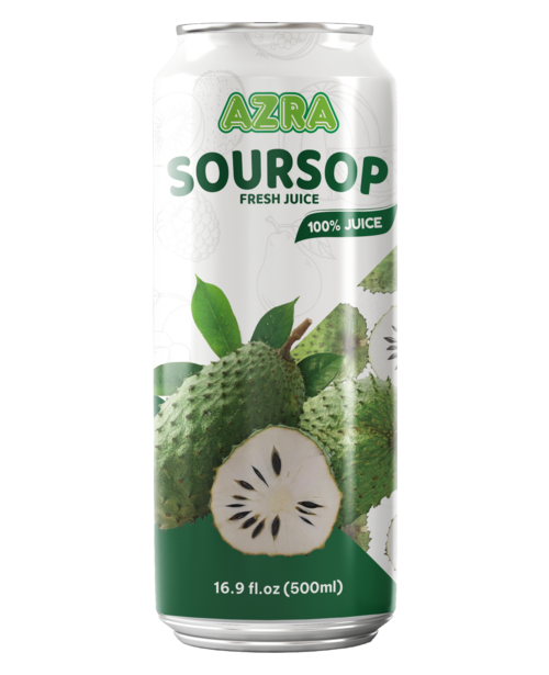 Azra Soursop Juice 500ml stand can