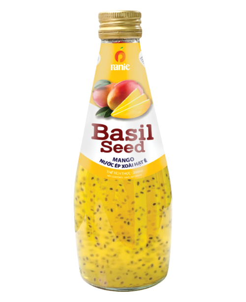 Panie Basil Seed Mango 290ml glass bottle