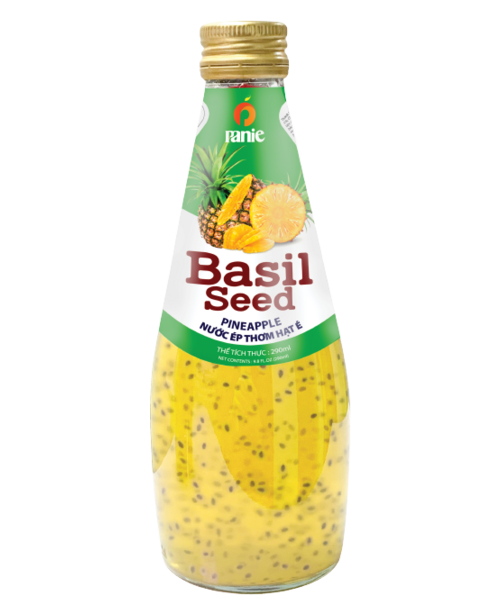 Panie Basil Seed Pineapple 290ml glass bottle