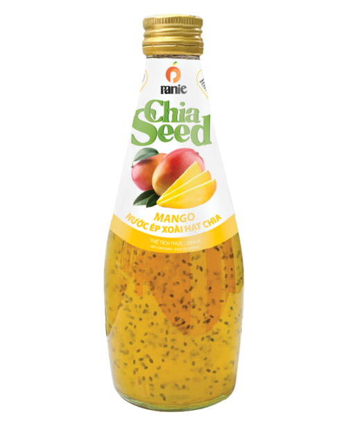 Nước ép xoài hạt chia Panie 290ml chai thủy tinh