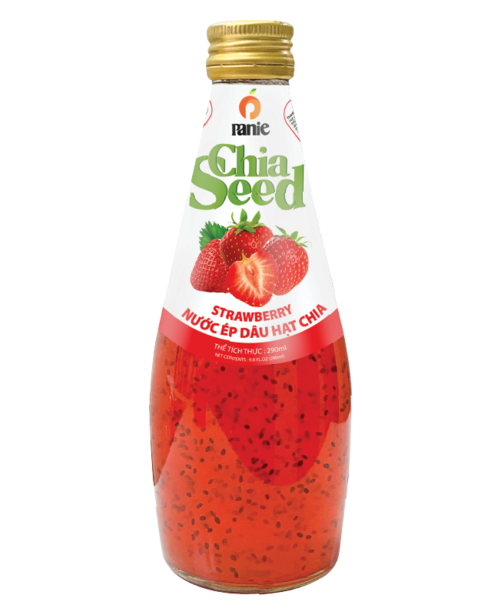 Nước ép dâu hạt chia Panie 290ml chai thủy tinh
