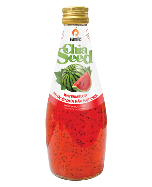 Nước ép dưa hấu hạt chia Panie 290ml chai thủy tinh