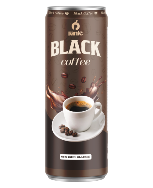 Cà phê Black Panie 250ml lon slim do VIC sản xuất