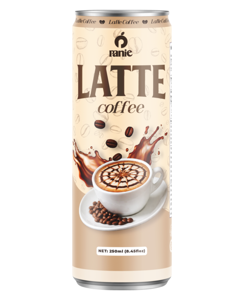 Panie Coffee Latte 250ml slim can