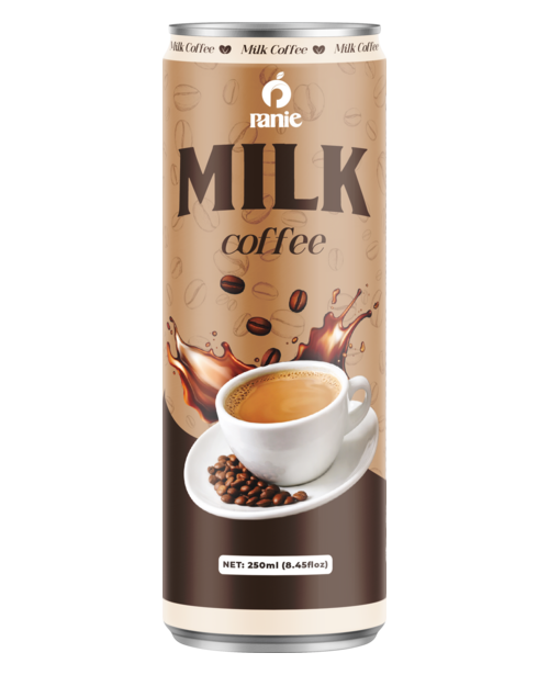 Cà phê Milk Panie 250ml lon slim do VIC sản xuất