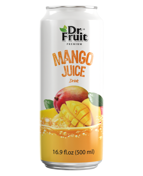 Nước ép xoài Dr.Fruit 500ml lon đứng do VIC sản xuất