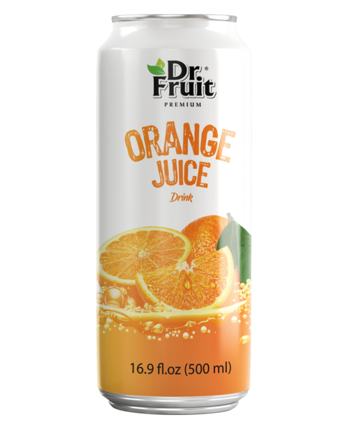 Dr. Fruit Orange Juice 500ml stand can