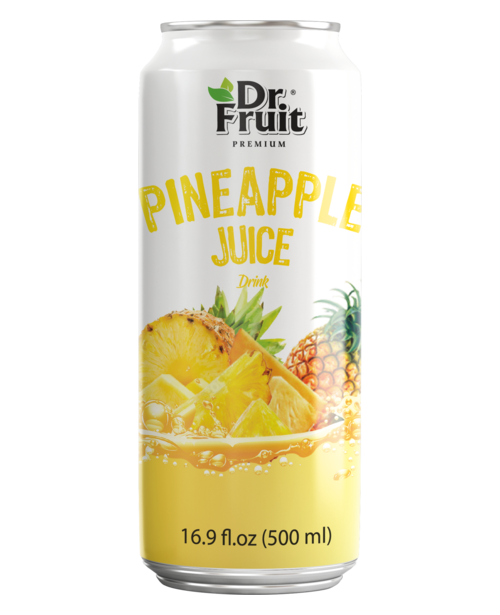 Dr. Fruit Pineapple Juice 500ml stand can