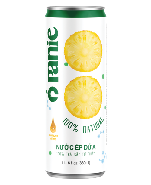 Nước ép dứa Panie 100% 250ml lon slim