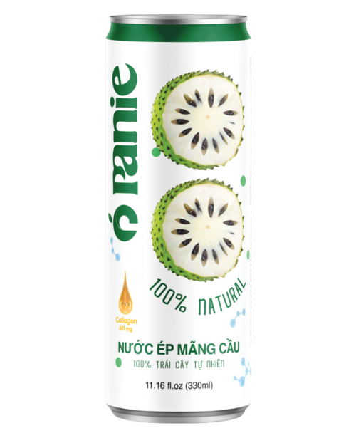 Nước ép mãng cầu Panie 100% 250ml lon slim