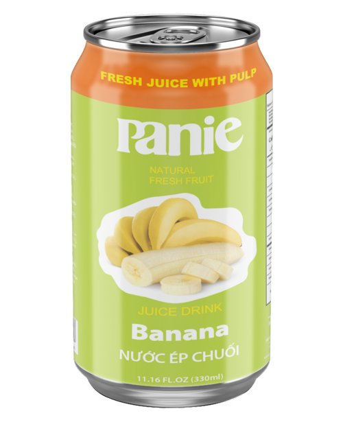 Panie Banana Juice 330ml standard can