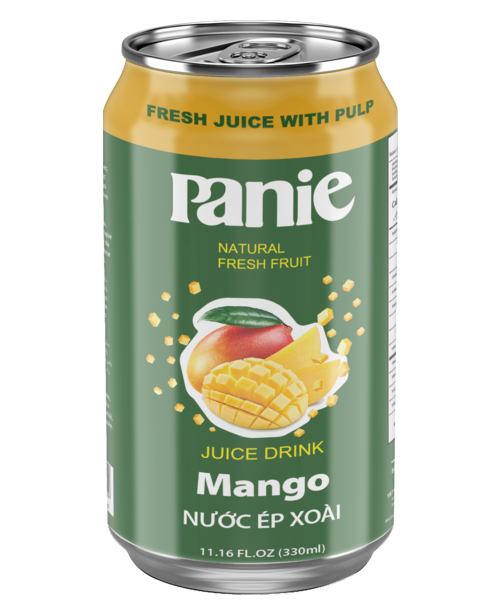 Nước ép xoài Panie 330ml lon tiêu chuẩn do VIC sản xuất