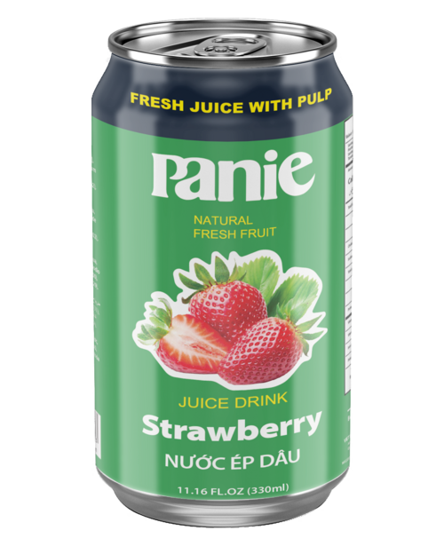 Panie Strawberry Juice 330ml standard can