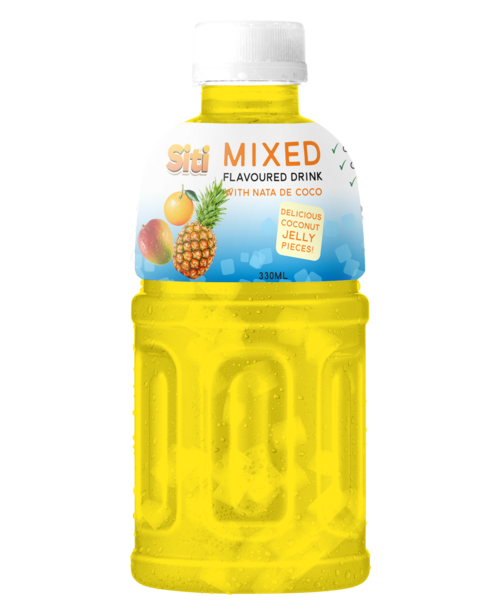 Nước trái cây hỗn hợp thạch dừa Siti 350ml chai PET