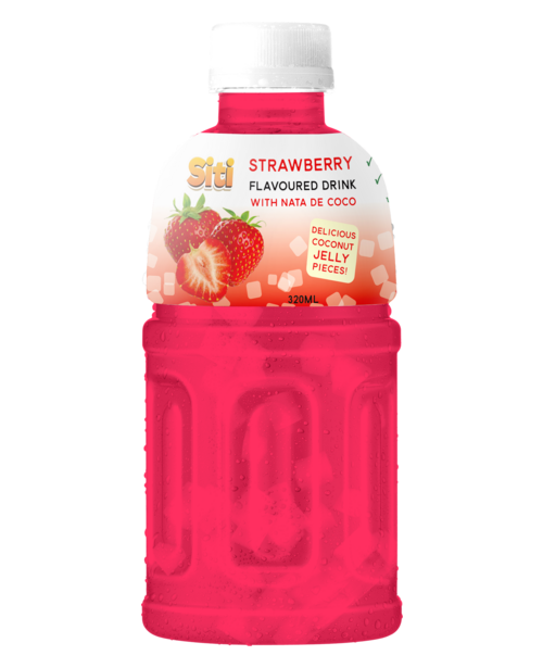 Nước dâu thạch dừa Siti 350ml chai PET