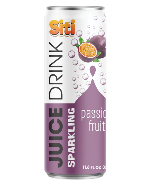 Siti Sparkling Passion Fruit 330ml slim can