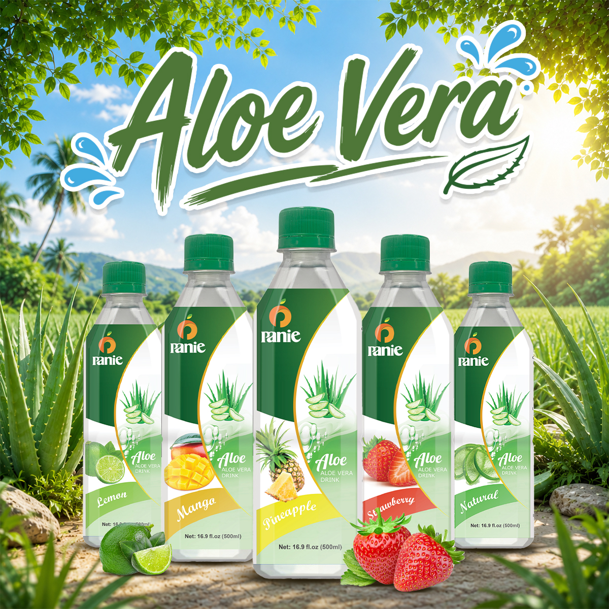 Panie - Aloe Vera – 500ml PET bottle