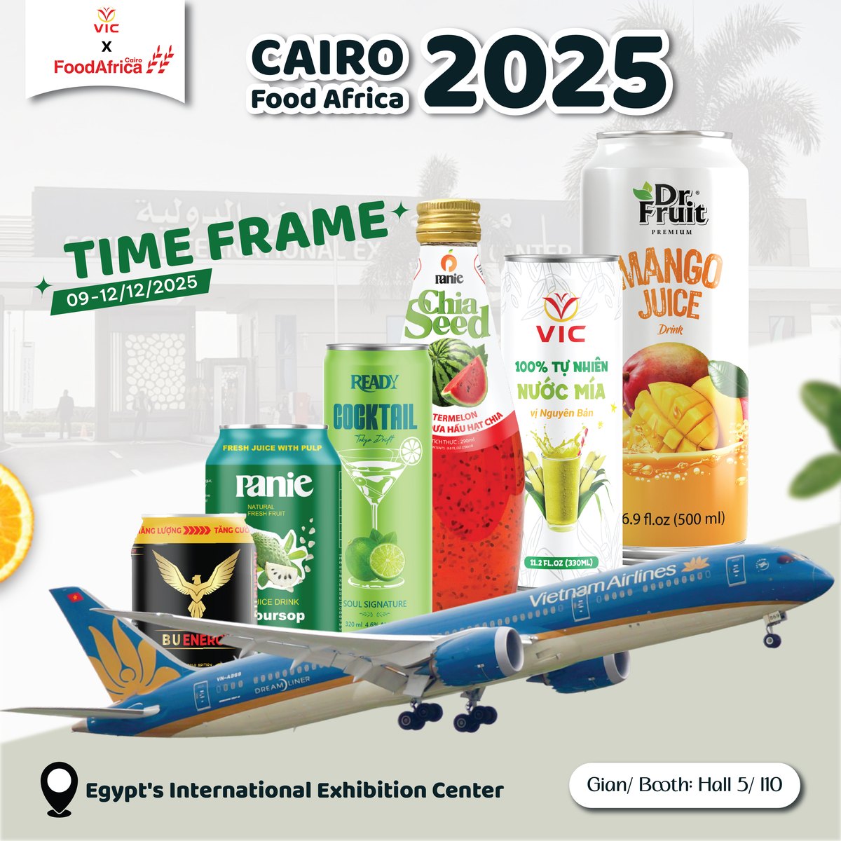 FOOD AFRICA CAIRO 2025 – VIC tỏa sáng tại thị trường châu Phi