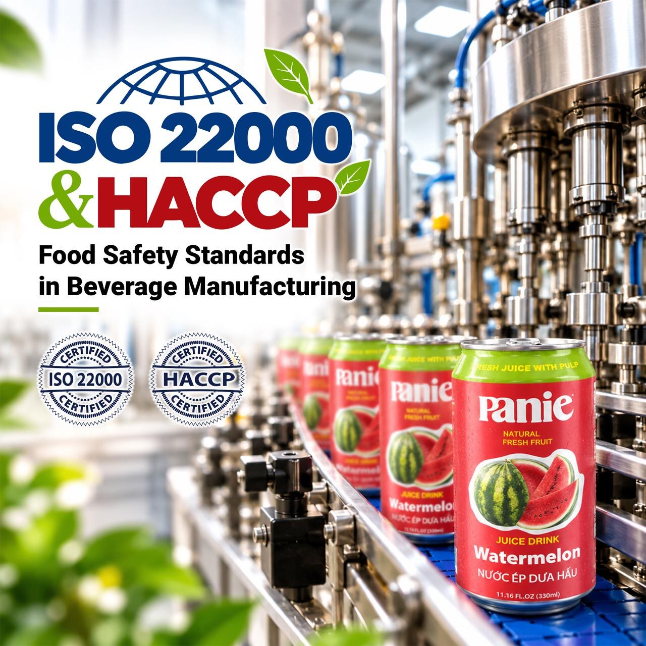 ISO 22000 HACCP Beverage Factory for Importers | VIC