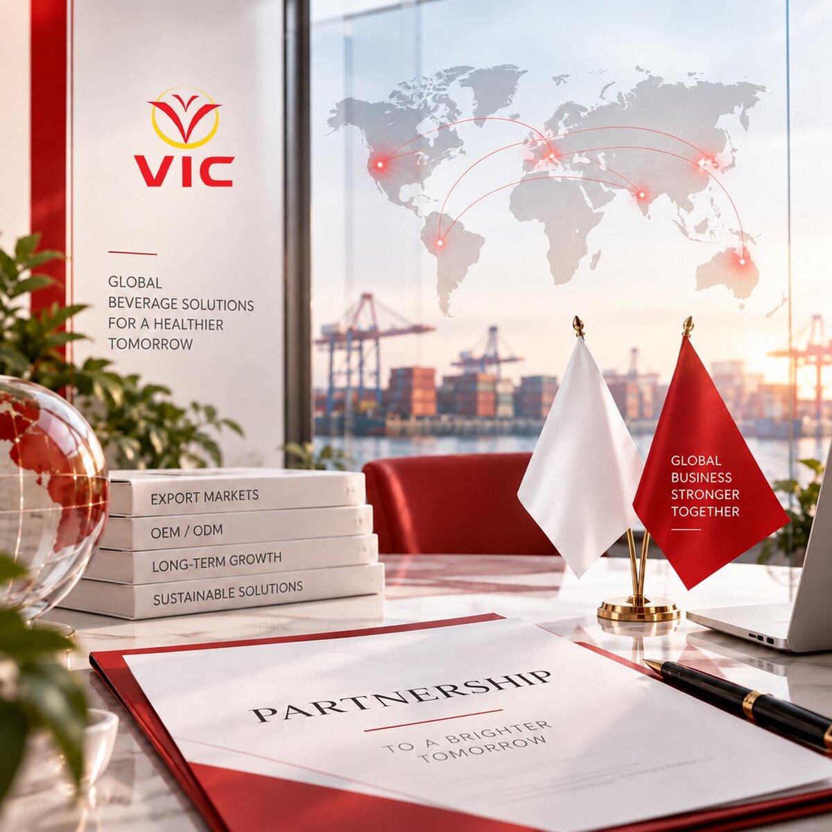 Global HALAL beverage OEM/ODM partnership with VIC